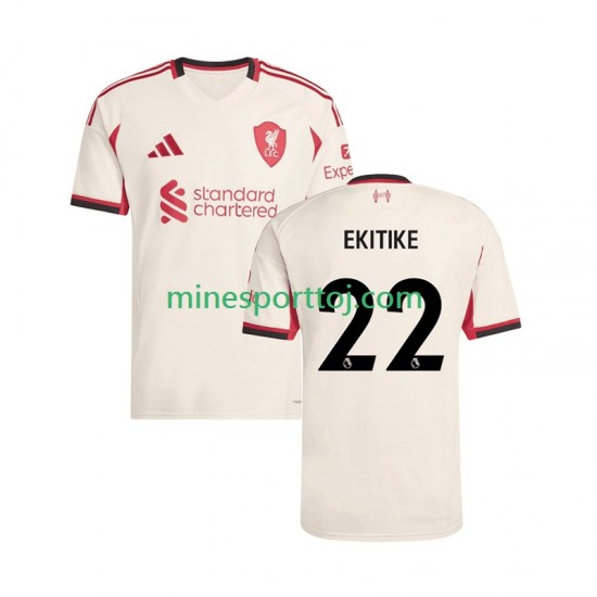 Liverpool Hugo Ekitike 22 Herre Udebane Fodboldtrøje 2025-2026 Lange Ærmer