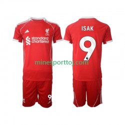 Liverpool ISAK 9 Børne Hjemmebane Fodboldtrøje 2025-2026 Lange Ærmer