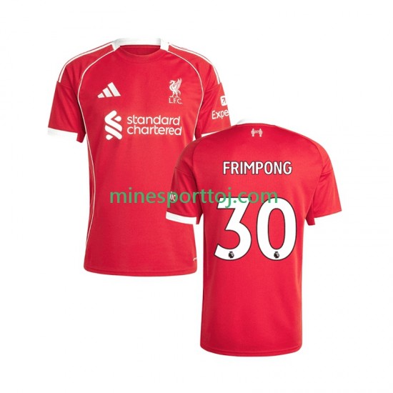Liverpool Jeremie Frimpong 30 Herre Hjemmebane Fodboldtrøje 2025-2026 Lange Ærmer