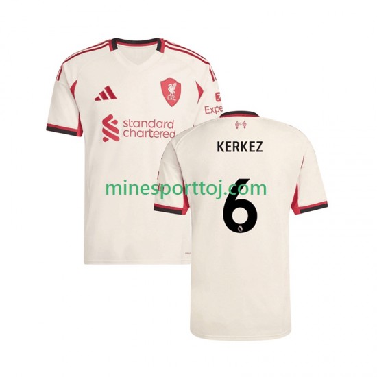 Liverpool Milos Kerkez 6 Herre Udebane Fodboldtrøje 2025-2026 Lange Ærmer