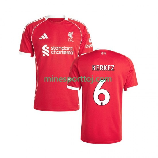 Liverpool Milos Kerkez 6 Herre Hjemmebane Fodboldtrøje 2025-2026 Lange Ærmer