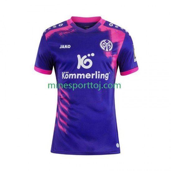 Mainz 05 Herre Udebane Fodboldtrøje 2025-2026 Lange Ærmer Mainz 05 Herre Udebane Fodboldtrøje 2025-2026 Lange Ærmer