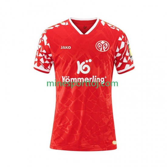 Mainz 05 Herre Hjemmebane Fodboldtrøje 2025-2026 Lange Ærmer