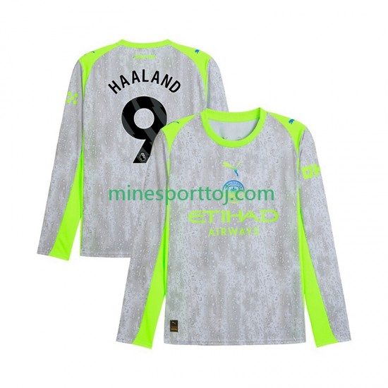 Manchester City Erling Haaland 9 Herre Tredje Fodboldtrøje 2025-2026 med Korte Ærmer