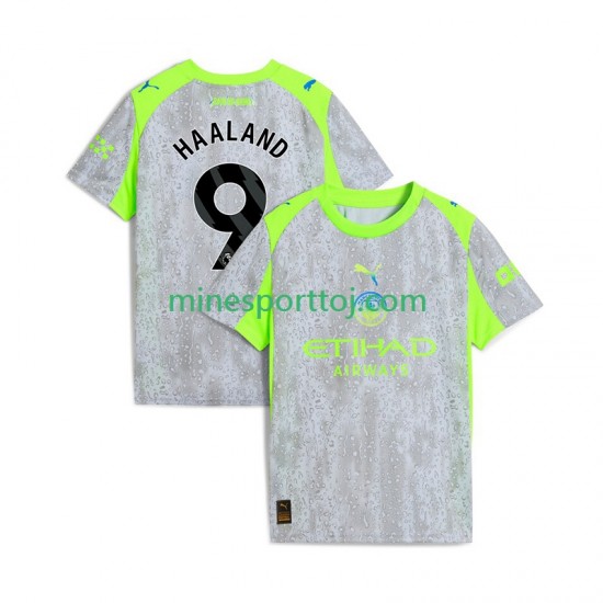 Manchester City Erling Haaland 9 Herre Tredje Fodboldtrøje 2025-2026 Lange Ærmer