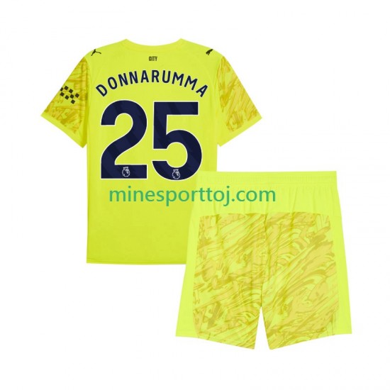 Manchester City Målmand Gianluigi Donnarumma 25 Børne Tredje Fodboldtrøje 2025-2026 Lange Ærmer