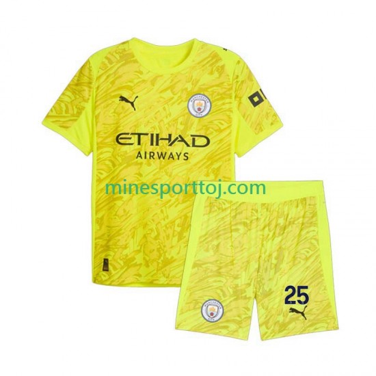 Manchester City Målmand Gianluigi Donnarumma 25 Børne Tredje Fodboldtrøje 2025-2026 Lange Ærmer