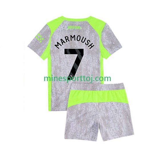 Manchester City Omar Marmoush 7 Børne Tredje Fodboldtrøje 2025-2026 Lange Ærmer