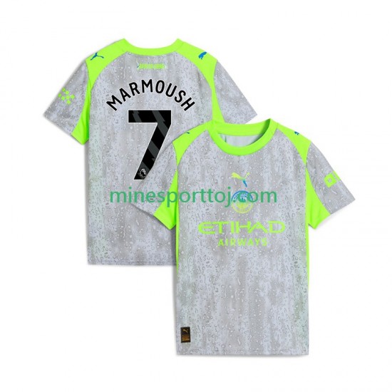 Manchester City Omar Marmoush 7 Herre Tredje Fodboldtrøje 2025-2026 Lange Ærmer