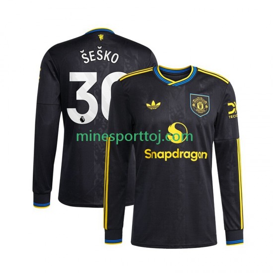 Manchester United Benjamin Sesko 30 Herre Tredje Fodboldtrøje 2025-2026 med Korte Ærmer