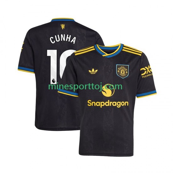 Manchester United Matheus Cunha 10 Herre Tredje Fodboldtrøje 2025-2026 Lange Ærmer