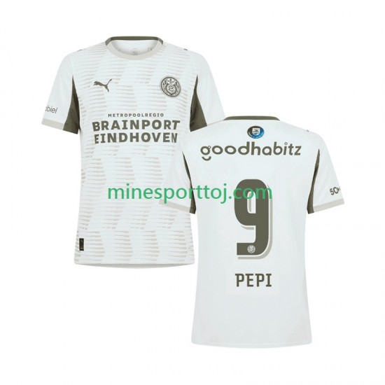PSV Eindhoven Ricardo Pepi 9 Herre Tredje Fodboldtrøje 2025-2026 Lange Ærmer
