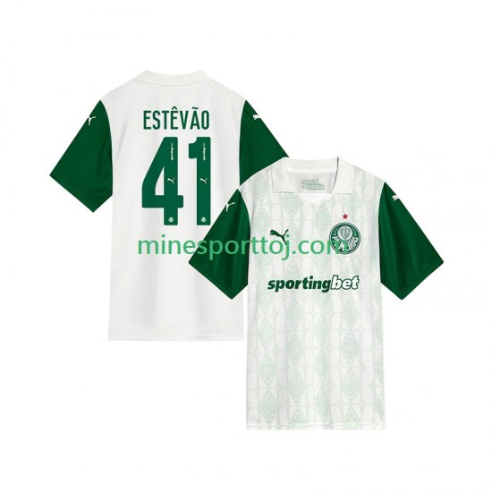 Palmeiras Estevao 41 Herre Udebane Fodboldtrøje 2025-2026 Lange Ærmer