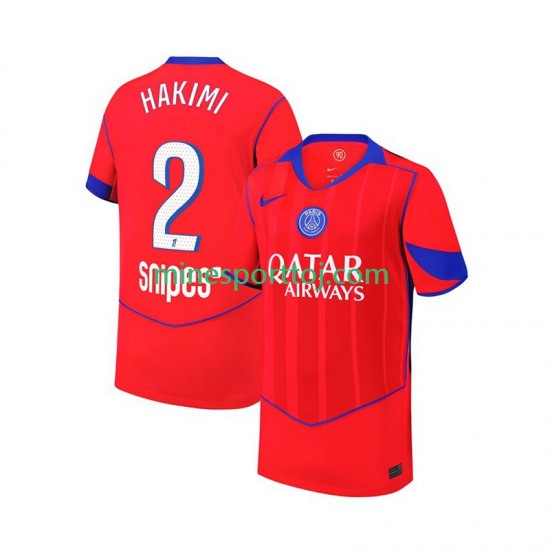 Paris Saint-Germain Achraf Hakimi 2 Herre Tredje Fodboldtrøje 2025-2026 Lange Ærmer