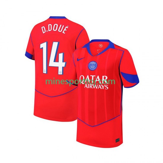 Paris Saint-Germain Desire Doue 14 Herre Tredje Fodboldtrøje 2025-2026 Lange Ærmer