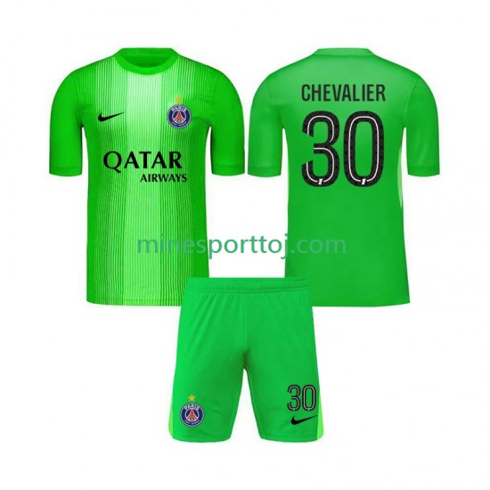 Paris Saint-Germain Målmand Lucas Chevalier 30 Børne Udebane Fodboldtrøje 2025-2026 Lange Ærmer