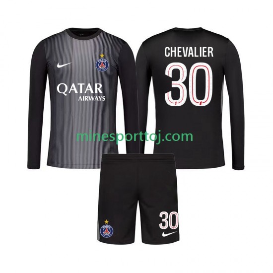 Paris Saint-Germain Målmand Lucas Chevalier 30 Børne Hjemmebane Fodboldtrøje 2025-2026 med Korte Ærmer