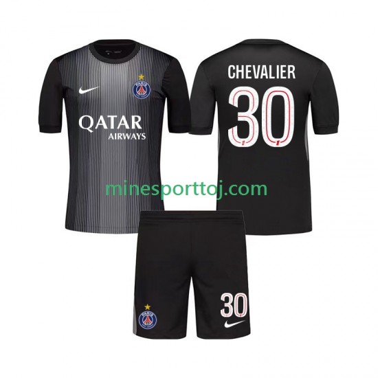 Paris Saint-Germain Målmand Lucas Chevalier 30 Børne Hjemmebane Fodboldtrøje 2025-2026 Lange Ærmer