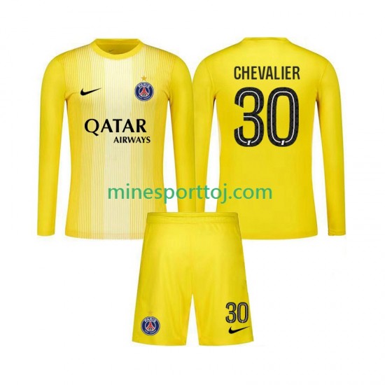 Paris Saint-Germain Målmand Lucas Chevalier 30 Børne Tredje Fodboldtrøje 2025-2026 med Korte Ærmer