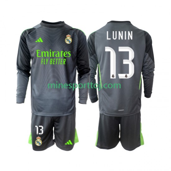 Real Madrid Målmand Andriy Lunin 13 Børne Tredje Fodboldtrøje 2025-2026 med Korte Ærmer