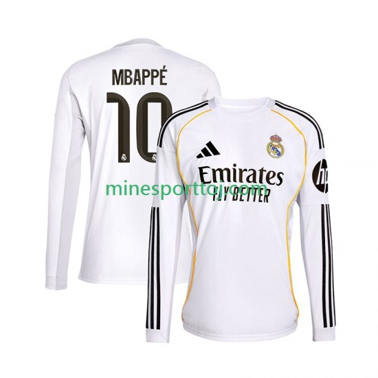 Real Madrid Kylian Mbappe 10 Herre Hjemmebane Fodboldtrøje 2025-2026 med Korte Ærmer