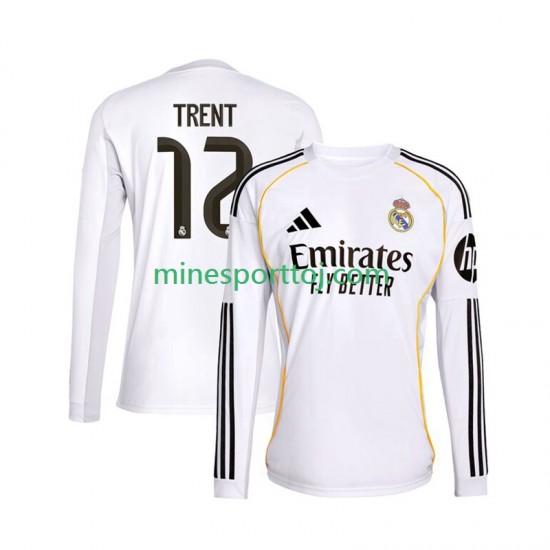 Real Madrid Trent Alexander-Arnold 12 Herre Hjemmebane Fodboldtrøje 2025-2026 med Korte Ærmer