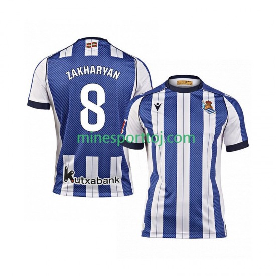 Real Sociedad Arsen Zakharyan 8 Herre Hjemmebane Fodboldtrøje 2025-2026 Lange Ærmer