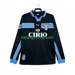 SS Lazio 1998 1999 Herre Retro Udebane Fodboldtrøje med Korte Ærmer