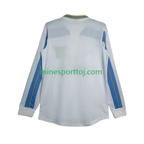 SS Lazio 1999 2000 Herre Retro Udebane Fodboldtrøje med Korte Ærmer