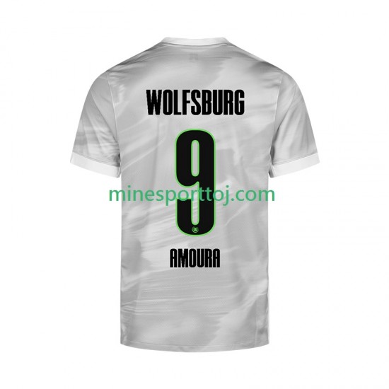 VfL Wolfsburg Mohamed Amoura 9 Herre Udebane Fodboldtrøje 2025-2026 Lange Ærmer