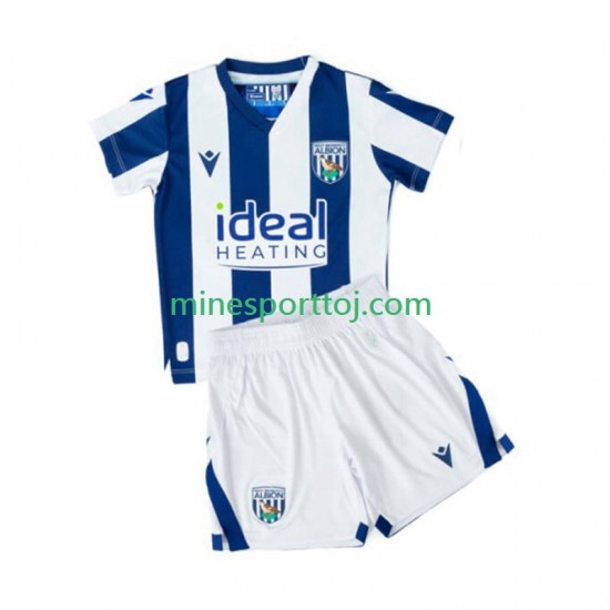 West Bromwich Albion Børne Hjemmebane Fodboldtrøje 2025-2026 Lange Ærmer