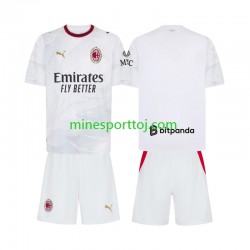AC Milan Børne Udebane Fodboldtrøje 2026-2027 Lange Ærmer