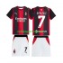 AC Milan Gimenez 7 Børne Hjemmebane Fodboldtrøje 2026-2027 Lange Ærmer