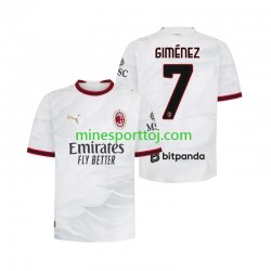 AC Milan Gimenez 7 Herre Udebane Fodboldtrøje 2026-2027 Lange Ærmer