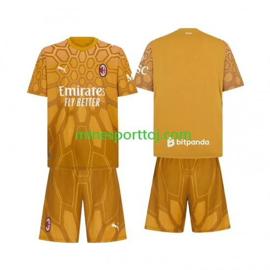 AC Milan Målmand Børne Hjemmebane Fodboldtrøje 2026-2027 Lange Ærmer