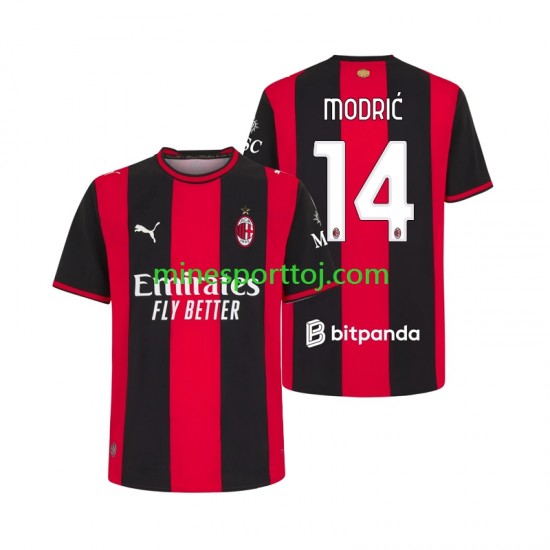 AC Milan Luka Modric 14 Herre Hjemmebane Fodboldtrøje 2026-2027 Lange Ærmer