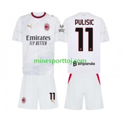 AC Milan Pulisic 11 Børne Udebane Fodboldtrøje 2026-2027 Lange Ærmer