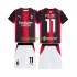 AC Milan Pulisic 11 Børne Hjemmebane Fodboldtrøje 2026-2027 Lange Ærmer