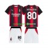 AC Milan Ronaldinho 80 Børne Hjemmebane Fodboldtrøje 2026-2027 Lange Ærmer