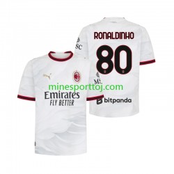 AC Milan Ronaldinho 80 Herre Udebane Fodboldtrøje 2026-2027 Lange Ærmer