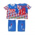 AFC Ajax BERGKAMP 10 1989 1990 Børne Retro Udebane Fodboldtrøje med Korte Ærmer