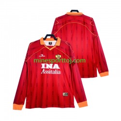 AS Roma 1999 2000 Herre Retro Hjemmebane Fodboldtrøje med Korte Ærmer