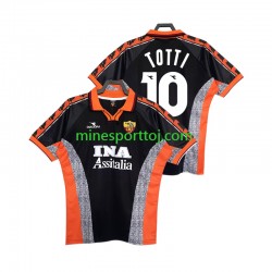 AS Roma Totti 10 1998 1999 Herre Retro Tredje Fodboldtrøje Lange Ærmer
