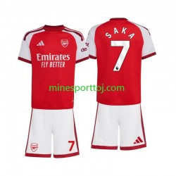 Arsenal Bukayo Saka 7 Børne Hjemmebane Fodboldtrøje 2026-2027 Lange Ærmer