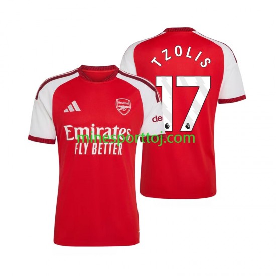 Arsenal Christos Tzolis 17 Herre Hjemmebane Fodboldtrøje 2026-2027 Lange Ærmer