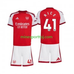 Arsenal Declan Rice 41 Børne Hjemmebane Fodboldtrøje 2026-2027 Lange Ærmer
