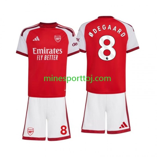 Arsenal Martin Odegaard 8 Børne Hjemmebane Fodboldtrøje 2026-2027 Lange Ærmer