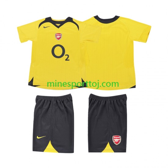 Arsenal 2005 2006 Børne Retro Udebane Fodboldtrøje Lange Ærmer