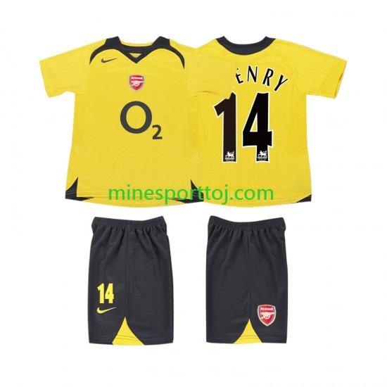 Arsenal Thierry Henry 14 2005 2006 Børne Retro Udebane Fodboldtrøje Lange Ærmer