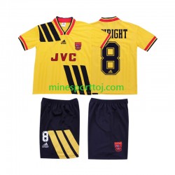 Arsenal WRIGHT 8 1993 1994 Børne Retro Udebane Fodboldtrøje Lange Ærmer